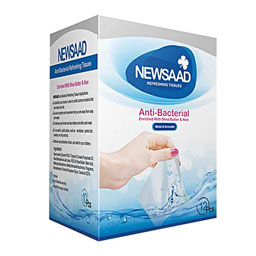دستمال مرطوب آنتی باکتریال نیوساد