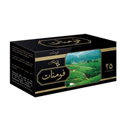 چای سیاه کیسه‌ای 25 عددی فومنات