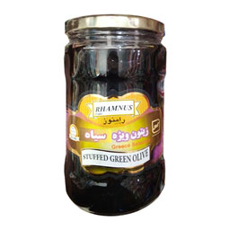 شور زیتون ویژه با هسته ظرف شیشه ای 750 گرمی پارس رامنوز