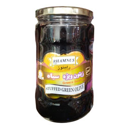 زیتون ویژه سیاه شیشه ای 700 گرمی پارس رامنوز