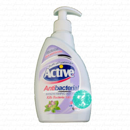 مایع دستشویی آنتی باکتریال 450 گرمی اکتیو