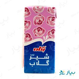 شیر گلاب استریل پاکتی 200 میلی لیتری پگاه