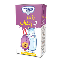 شیر زعفرانی استریل پاکتی 200 سی سی پگاه