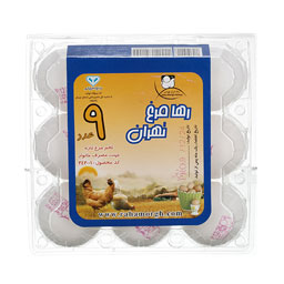 تخم مرغ 9 عددی رها مرغ تهران