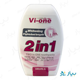 خمیر دندان 1×2 سفید کننده و ضد بوی بد دهان 100 گرمی وی وان