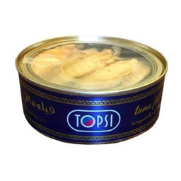 تن ماهی قزل آلا درب شفاف 240 گرمی تاپسی