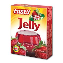 پودر ژله توت‌ فرنگی 100 گرمی تیستی