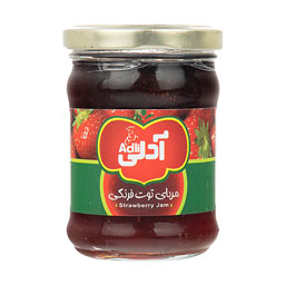 مربا توت فرنگی 280 گرمی آدلی
