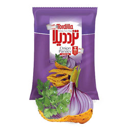 چیپس برگ ذرت پیاز جعفری 80 گرمی ترددیلا