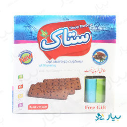 بیسکویت شهد جو با شهد توت با طعم کاکائو 650 گرمی ستاک