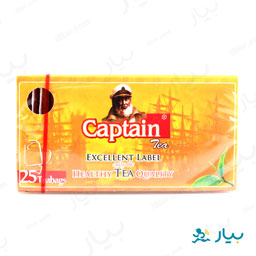 چای تی بگ ساده 25 عددی کاپیتان