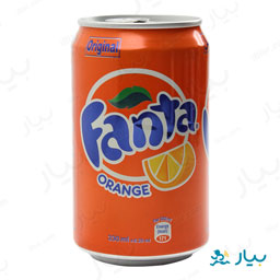 نوشابه قوطی پرتقالی 330 میلی فانتا