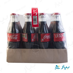 نوشابه کولا 250 میلی لیتری شیشه پک 12 عددی کوکا کولا