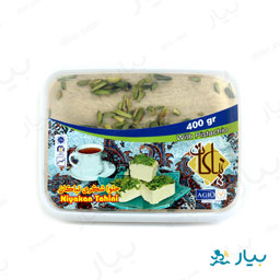 حلوا شکری تزئین پسته و بادام 400 گرمی نیکان
