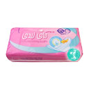 نوار بهداشتی 10 عددی بالدار بزرگ با لایه مشبک مای لیدی