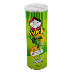 چیپس سرکه نمکی 130 گرمی فیدل