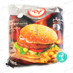 همبرگر 60 درصد گوشت 500 گرمی ب آ