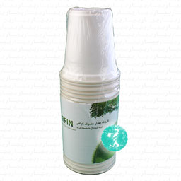 لیوان یکبار مصرف گیاهی 24 عددی درفین