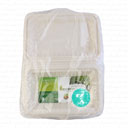 ظرف یکبار مصرف درب دار گیاهی 1 لیتری 5 عددی درفین