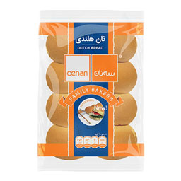 نان هلندی سه نان 8 عددی بسته 450 گرمی