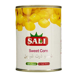 کنسرو ذرت شیرین 380 گرمی سالی