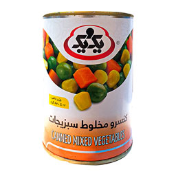 کنسرو مخلوط سبزیجات یک و یک 370 گرمی