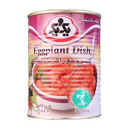 کنسرو خوراک بادمجان 400 گرمی یک و یک