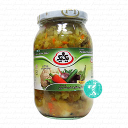 کنسرو ترشی مخلوط خرد شده ریز 470 گرمی یک و یک