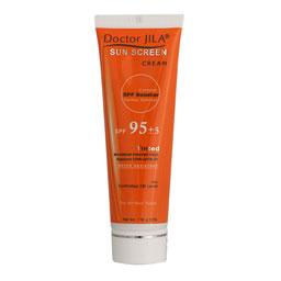 کرم ضد آفتاب رنگی مناسب انواع پوست SPF95 مقدار 50 گرمی دکتر ژیلا