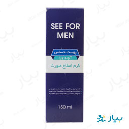 کرم اصلاح آقایان حاوی آلوئه ورا 150 میلی لیتری سی فور