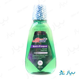 دهان شوی آنتی پلاک 250 میلی لیتری بس