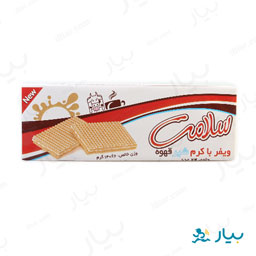بیسکویت ویفر با طعم شیر قهوه 140گرمی سلامت