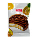 بیسکویت روکش دار کاکائویی با مارمالاد آناناس 27 گرمی شیرین عسل