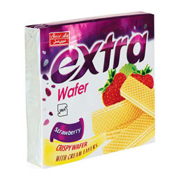 شیرین عسل ویفر پذیرایی توت فرنگی 45گرم