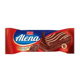 کیک کاکائویی لایه ای با کرم کاکائو 40 گرمی آلنا