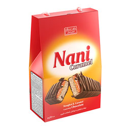 نوقا و کارامل با روکش شکلات شیری 400 گرم شیرین عسل