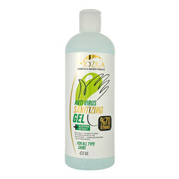 ژل ضد عفونی کننده دست حاوی عصاره آلوئه ورا 70% اتانول420 میل موزیلا