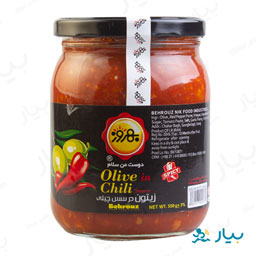 زیتون در سس چیلی 550 گرمی بهروز