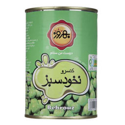 کنسرو نخودفرنگی 410 گرمی بهروز
