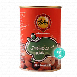 کنسرو لوبیا چیتی با قارچ 400 گرمی بهروز