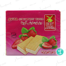 ویفر توت فرنگی آویتا 45 گرمی آناتا