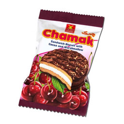 بیسکویت مغزدار با طعم آلبالو چمک 23 گرمی آناتا