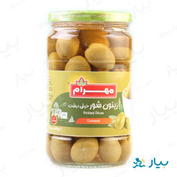 زیتون شور خیلی درشت 650گرمی مهرام