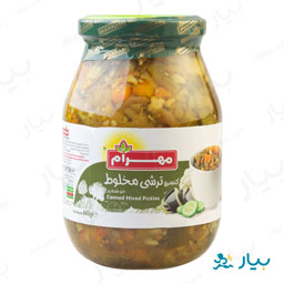 کنسرو ترشی مخلوط خرد شده ریز 440 گرمی مهرام
