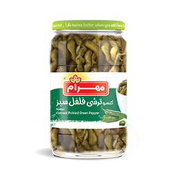 ترشی فلفل سبز 650 گرمی مهرام