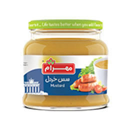 سس خردل تند 200 گرمی شیشه مهرام