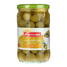 زیتون شور ایرانی درشت با هسته 670 گرمی مهرام