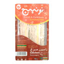 ساندویچ ژامبون مرغ با پنیر و کاهو نونپیچ