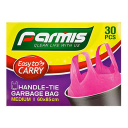 کیسه زباله متوسط 3 رولی رکابی 30 عددی پرمیس