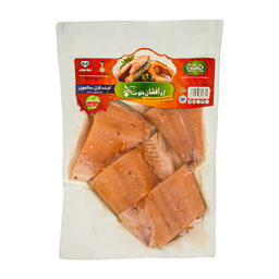 فیله ماهی قزل سالمون 500 گرمی زر افشان جنوب